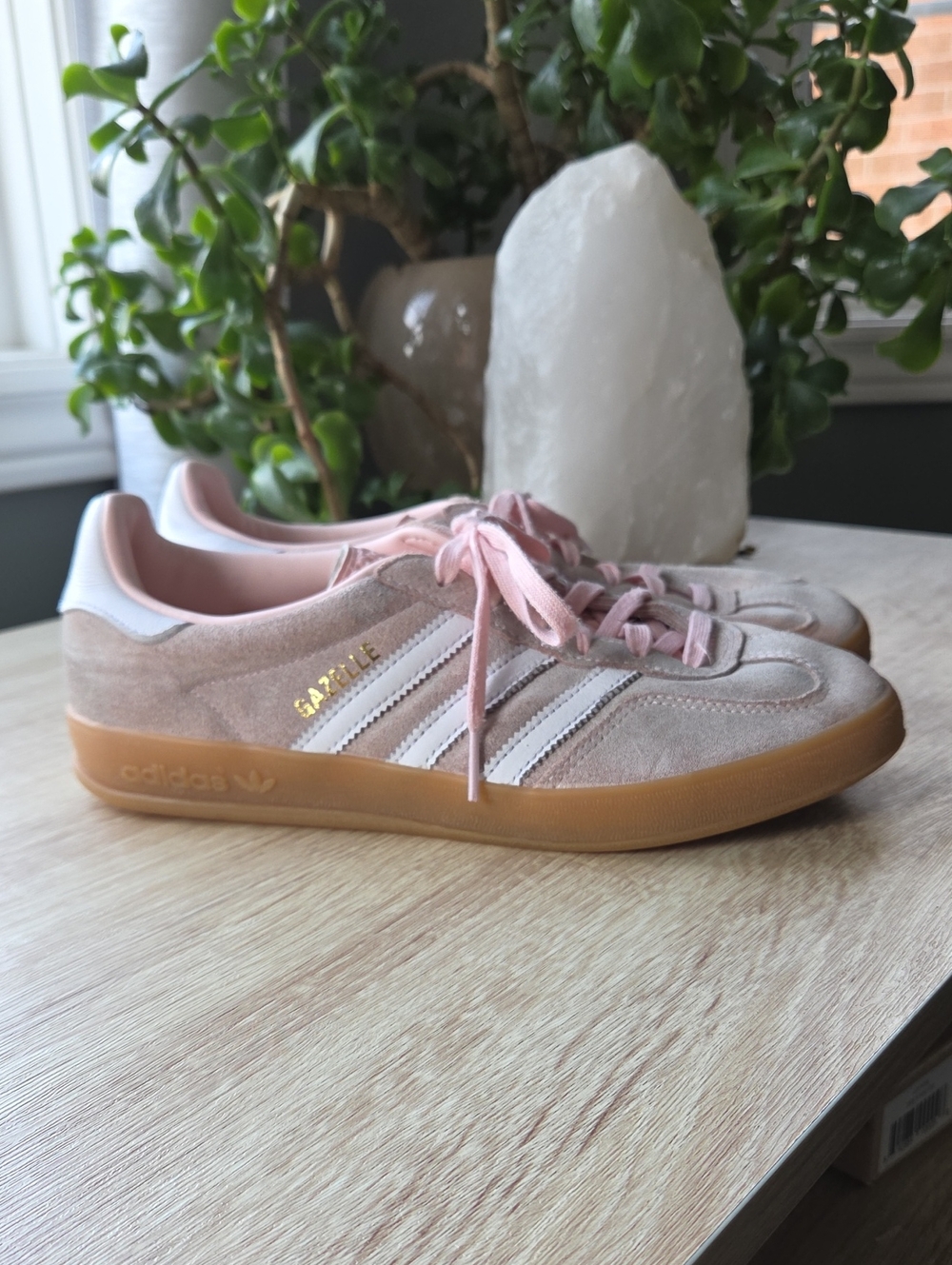 adidas Gazelle Women’s Pink Suede Sneakers - Picture 2 of 11